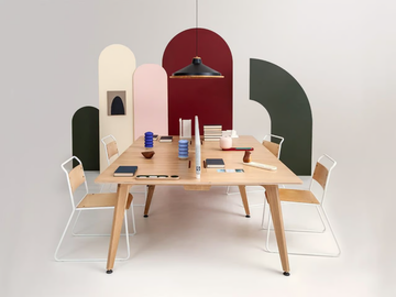 THEODORE - Multiple office desk with sound absorbing screens by Liqui Contracts - view 3